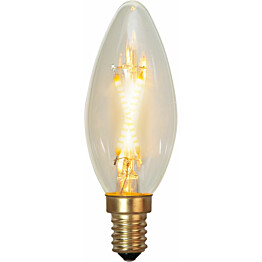 LED-kynttilälamppu Star Trading Soft Glow 353-07-1, Ø35x98mm, E14, kirkas, 0.5W, 2100K, 30lm