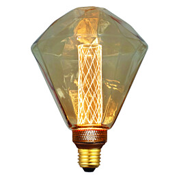 LED-Lamppu Finvalo Diamond E27 3.5W 2000K ruskea