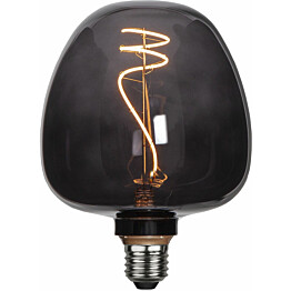LED-lamppu Star Trading Decoled 355-13, Ø125x170mm, E27, musta, 2W, 2200K, 40lm