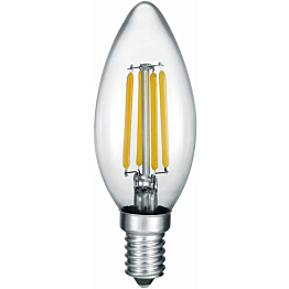 LED-lamppu Trio E14, filament, kynttiläkupu, 4W, 400lm, 3000K