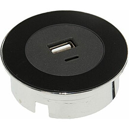 USB-pistorasia Limente DOT, rst/valkoinen/musta