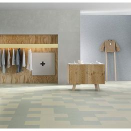 Linoleumilaatta Forbo Marmoleum Click Moon 30x30 cm harmaanvalkoinen