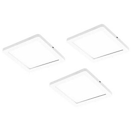 LED-kalustevalaisin Limente Flat 12 LUX 3 kpl + virtalähde valkoinen/musta