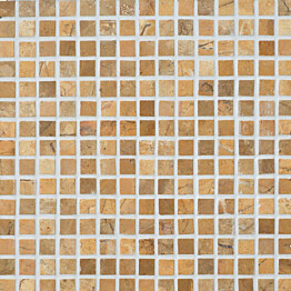 Marmorimosaiikki Qualitystone Square Mustard verkolla 20 x 20 mm