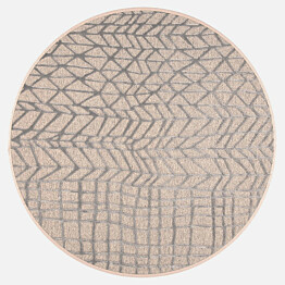 Matto VM Carpet Lastu mittatilaus pyöreä hopea
