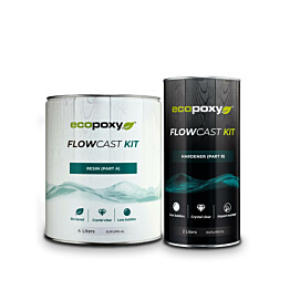 Epoksivalusarja EcoPoxy FlowCast lasikirkas
