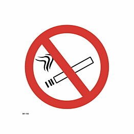 Merkintäkilpi &quot;Tupakointi kielletty&quot;, 20x20cm