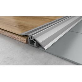 Monitoimilista Combi 10x47x1860 mm hopea laminaatille tasoittaa korkeuserot