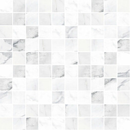 Mosaiikkilaatta Pukkila Marble Boutique Statuario White kiiltävä sileä 298x298 mm