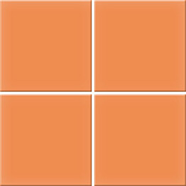 Mosaiikkilaatta Pukkila Color Tangerine, himmeä, sileä, 97x97mm