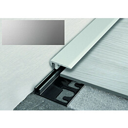 Päätelista ja pohjalista Progress Profiles LVT Terminal Pin, 2,7m, 19mm, 4-6mm, anodisoitu hopea