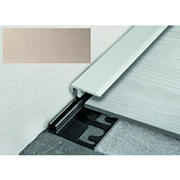 Päätelista ja pohjalista Progress Profiles LVT Terminal Pin, 2,7m, 19mm, 4-6mm, titaani