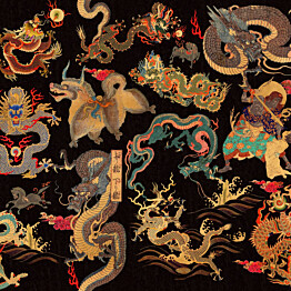 Paneelitapetti Mindthegap Dragons of tibet 1,56x3 m