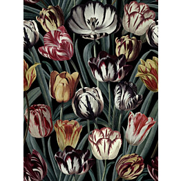 Paneelitapetti Mindthegap Tulipa Dark 1,56x3 m