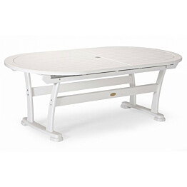Pöytä Amelia 110x212-332cm valkoinen
