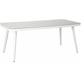 Pöytä Home4you Marie 180x90 cm valkoinen/harmaa