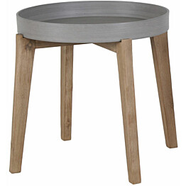 Pöytä Home4you Sandstone Ø61 cm harmaa/ruskea