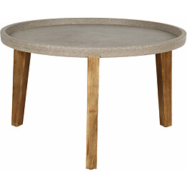 Pöytä Home4you Sandstone Ø73 cm harmaa/ruskea