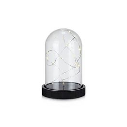 Pöytäkoriste Markslöjd Kupol Ø 11x26 cm kirkas/musta