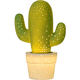 Pöytävalaisin Lucide Cactus, Ø20 cm, vihreä