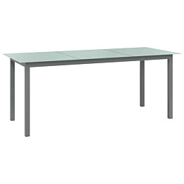 Puutarhapöytä, alumiini ja lasi, eri kokoja