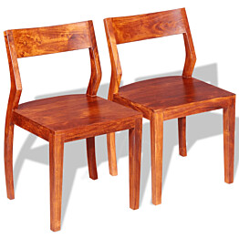 Ruokapöydän tuolit 2kpl kiinteä akaasiapuu seesampinnoituksella