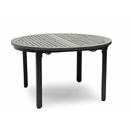 Ruokapöytä Nydala Ø130/180 cm jatkettava harmaa/musta