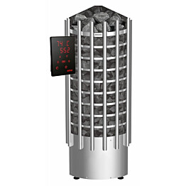 Sähkökiuas Harvia Glow Corner TRC70XE Steel 7 kW 6-10 m³ erillinen ohjaus
