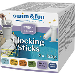 Saostusaine Swim &amp; Fun Flocking Sticks 8 kpl, hiekkasuodattimelle