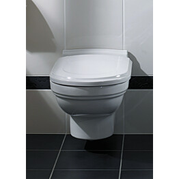 Seinä-WC Ceramicplus-pinnoitteella Villeroy &amp; Boch Hommage 6661 370x600 mm Valkoinen Alpin + istuinkansi