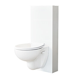 Seinä WC -moduuli Svedbergs 90424 S-lukko valkoinen lasi 120 mm