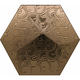 Seinälaatta Kymppi-Lattiat Giza hex dec 2 Bronce 15x17cm