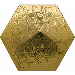 Seinälaatta Kymppi-Lattiat Giza hex dec 2 Gold 15x17cm