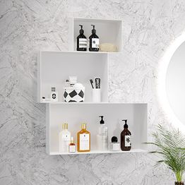 Seinälokerikko Otsoson Leiju M 400x300x150mm valkoinen