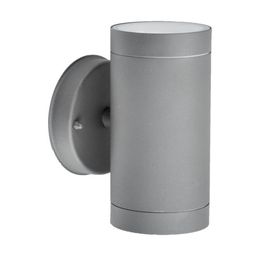 Seinävalaisin LED Energie XL GU10 2x35W IP43 vaaleanharmaa