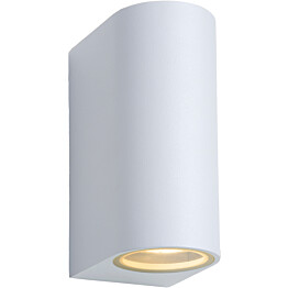 Seinävalaisin Lucide Zora LED pyöreä, GU10, 2x5W, IP44, valkoinen