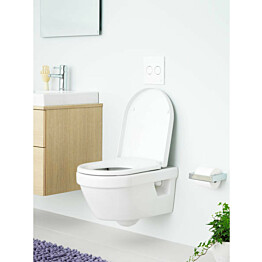 Seinä-WC-paketti Gustavsberg 5G84 Hygienic Flush Triomont- telineellä ja Soft close -kannella