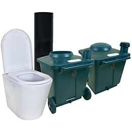 Sisäkuivakäymälä Pikkuvihreä Green Toilet Lux posliini-istuimella