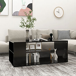 Sohvapöytä 100x50x40 cm lastulevy musta