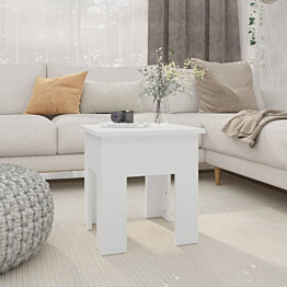 Sohvapöytä 40x40x42 cm lastulevy valkoinen