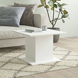 Sohvapöytä 55,5x55,5x40 cm lastulevy valkoinen