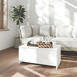 Sohvapöytä 90x50x41,5 cm lastulevy valkoinen