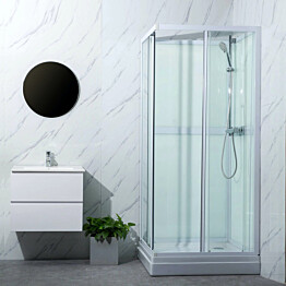 Suihkukaappi Bathlife Ideal suora 90 x 90 cm