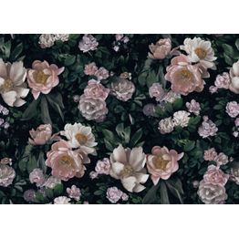 Tapetti Boråstapeter InBloom New Dawn Rose, 7234, 0.53x10.05m, musta