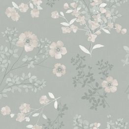 Tapetti Boråstapeter InBloom Prairie Rose, 7233, 0.53x10.05m, beige