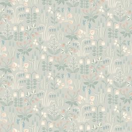 Tapetti Boråstapeter InBloom Strawberry Field, 7216, 0.53x10.05m, harmaa