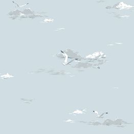 Tapetti Boråstapeter Marstrand II Seagulls 8856 0.53x10.05m sininen