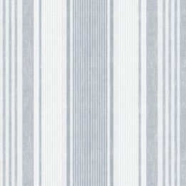 Tapetti Boråstapeter Northern Stripes, Linen Stripe, 6860, 0.53x10.05m, valkoinen/sininen