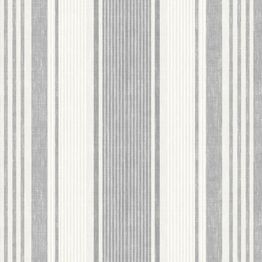 Tapetti Boråstapeter Northern Stripes, Linen Stripe, 6862, 0.53x10.05m, valkoinen/harmaa