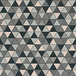 Tapetti Engblad &amp; Co Graphic World, Triangular 8811, 0.53x10.05m, tummanharmaa
